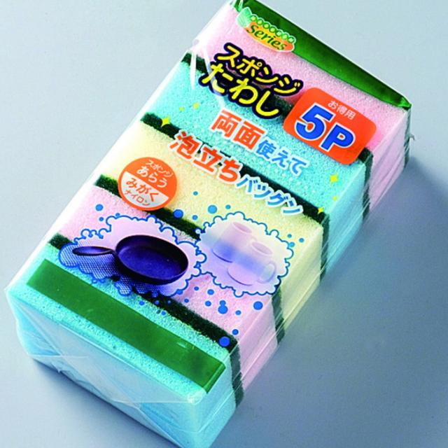 スポンジたわし5P