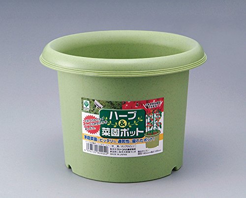 ハーブ&菜園ポット5号（グリｰン) 1.5L